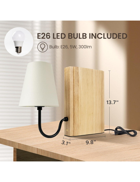 Lámpara de Estante AELS con Bombilla LED y Control Táctil Lámpara de Estante AELS con Bombilla LED y Control Táctil