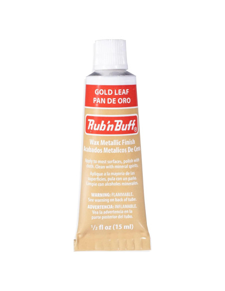 Cera de Acabado Metálico AMACO Rub n Buff 15ml - Hoja de Oro Cera de Acabado Metálico AMACO Rub n Buff 15ml - Hoja de Oro
