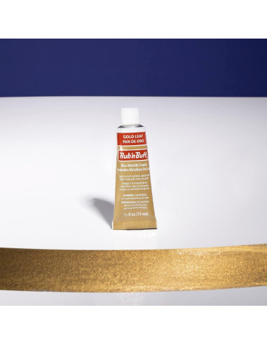 Cera de Acabado Metálico AMACO Rub n Buff 15ml - Hoja de Oro
