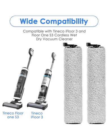 Rodillos de Cepillo de Reemplazo MIBUMIKI para Tineco iFloor 3