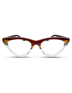 Gafas de lectura 2.5x 2SeeLife ojo de gato marrón para mujer