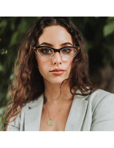 Gafas de lectura 2.5x 2SeeLife ojo de gato marrón para mujer