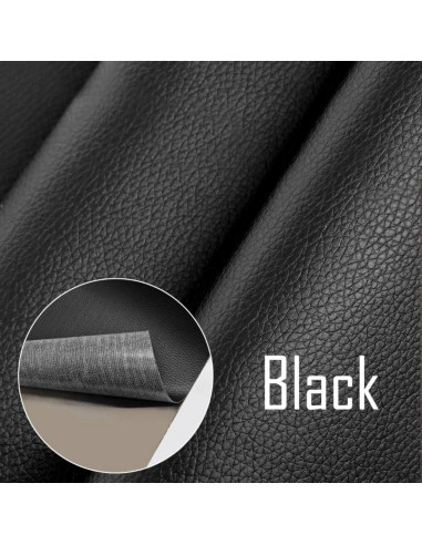 Parche de cuero autoadhesivo SiiRo 40x102cm negro para reparación