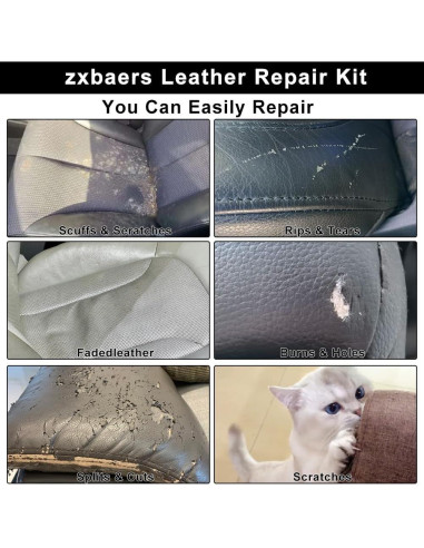 Kit de Reparación de Cuero Zxbaers 7.62x152.4cm Autoadhesivo