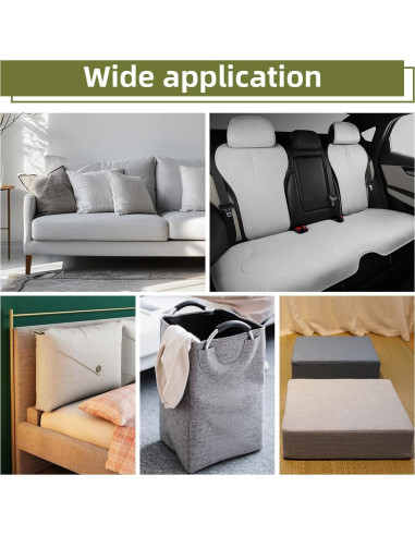 Parches de Tela Autoadhesivos ZESION 20x28 cm Beige