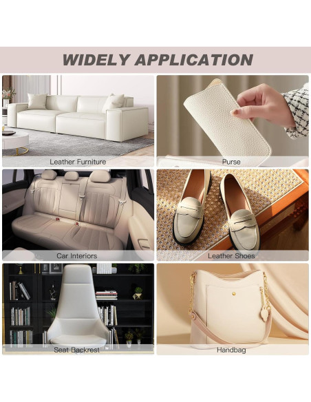 Cinta de Reparación de Cuero Grpoche 7.6x152 cm Autoadhesiva Beige Cinta de Reparación de Cuero Grpoche 7.6x152 cm Autoadhesiva Beige