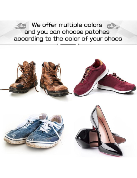 Paquete de 36 Parches Autoadhesivos para Zapatos Eurzom - 7 Colores Paquete de 36 Parches Autoadhesivos para Zapatos Eurzom - 7 Colores