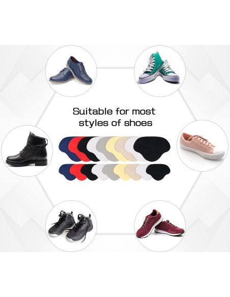 Paquete de 36 Parches Autoadhesivos para Zapatos Eurzom - 7 Colores Paquete de 36 Parches Autoadhesivos para Zapatos Eurzom - 7 Colores