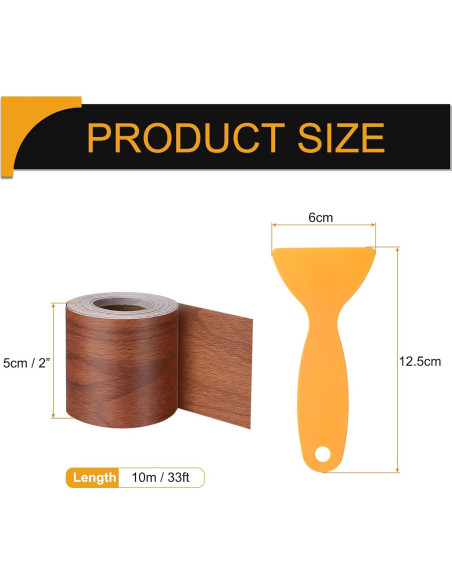 Cinta de Reparación de Grano de Madera HARFINGTON 5 cm x 10 m Cinta de Reparación de Grano de Madera HARFINGTON 5 cm x 10 m
