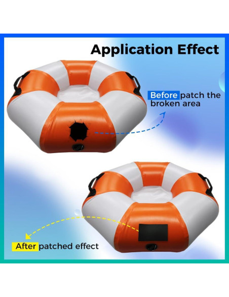Parche de Reparación PVC Yetaha 3PCS para Kayak y Bote Inflable Parche de Reparación PVC Yetaha 3PCS para Kayak y Bote Inflable