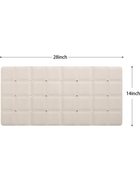 Alfombrilla de baño antideslizante Webos 71x36 cm Beige Alfombrilla de baño antideslizante Webos 71x36 cm Beige