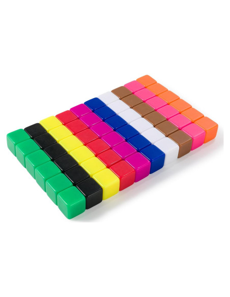 Juego de 60 Dados en Blanco Multi-color para Juegos de Mesa Juego de 60 Dados en Blanco Multi-color para Juegos de Mesa