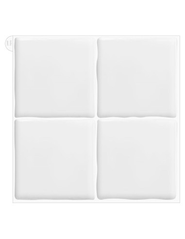 Paquete de 10 Azulejos Autoadhesivos AOFEGRLT 23x23 cm Blancos