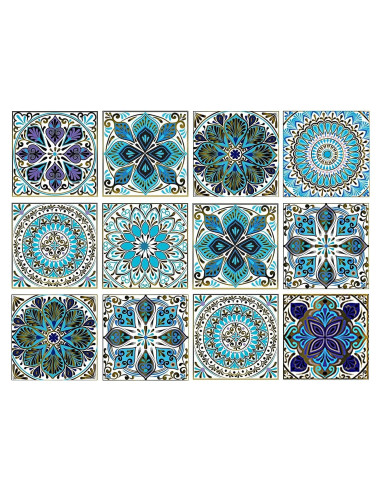 Juego de Calcomanías Decorativas Didauser 12 Piezas 15x15 cm