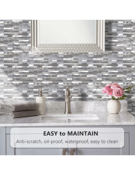 Azulejos Autoadhesivos STICKGOO PVC Madera Envejecida 10 Hojas Azulejos Autoadhesivos STICKGOO PVC Madera Envejecida 10 Hojas