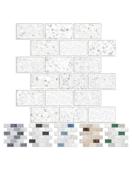 Azulejos Autoadhesivos URCOLOR 10 Hojas 30.48x30.48cm Blanco Azulejos Autoadhesivos URCOLOR 10 Hojas 30.48x30.48cm Blanco