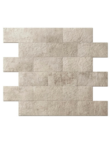 Azulejos Autoadhesivos Art3d 10 Piezas Beige Piedra 29x34 cm
