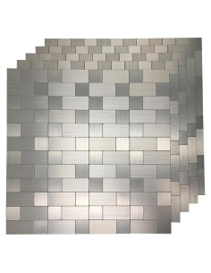 Azulejos Autoadhesivos de Metal Art3d 30x30 cm - Paquete de 10