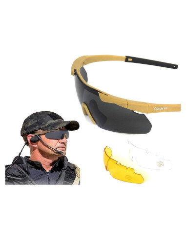 Gafas Tácticas GALAXYLENSE con 3 Lentes Reemplazo