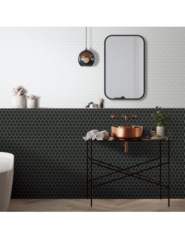 Azulejo Hexagonal Autoadhesivo INNO STICKERS 29x29cm Blanco