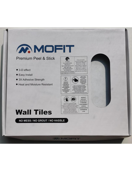 Azulejos Autoadhesivos 3D M MOFIT Beige para Salpicadero - 5 Hojas Azulejos Autoadhesivos 3D M MOFIT Beige para Salpicadero - 5 Hojas