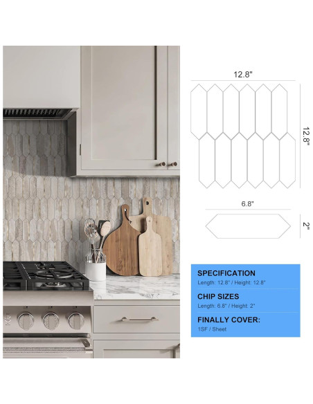 Azulejos Autoadhesivos KASARO Hexagonales Beige 10 Piezas Azulejos Autoadhesivos KASARO Hexagonales Beige 10 Piezas