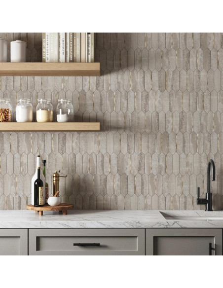 Azulejos Autoadhesivos KASARO Hexagonales Beige 10 Piezas Azulejos Autoadhesivos KASARO Hexagonales Beige 10 Piezas