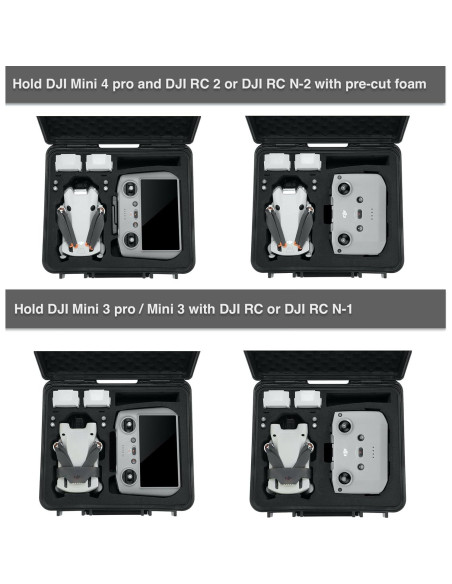 Estuche rígido impermeable Migitec para DJI Mini 4 Pro y Mini 3 Pro Estuche rígido impermeable Migitec para DJI Mini 4 Pro y Mini 3 Pro