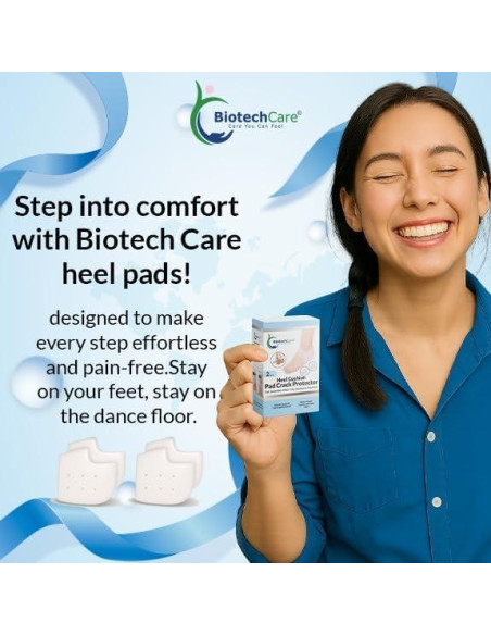 Copas para Talones BiotechCare - Silicona Médica, 2 Pares Copas para Talones BiotechCare - Silicona Médica, 2 Pares