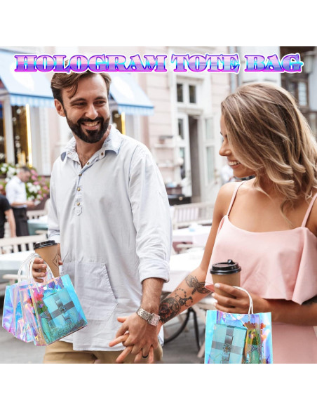 Bolsa de Regalo Holográfica Sherr 16 Pcs 15x16x7 cm PVC Bolsa de Regalo Holográfica Sherr 16 Pcs 15x16x7 cm PVC