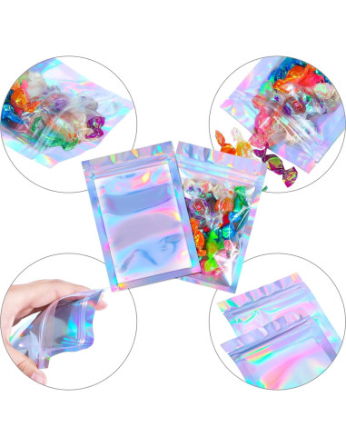 Bolsas de Aluminio Reutilizables Blulu 100 Piezas 12.7x17.8 cm