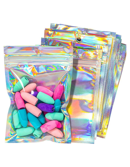 100 Bolsas Holográficas Reutilizables RAINFLOW 10.4x15 cm 100 Bolsas Holográficas Reutilizables RAINFLOW 10.4x15 cm