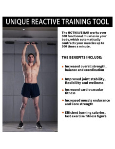 Barra de Fitness Elástica HOTWAVE para Ejercicio y Rehabilitación 2