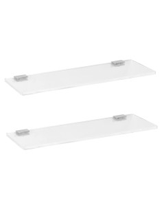 Estantes Flotantes Acrílicos iobiotio 30.48 cm Transparente 2 Pcs