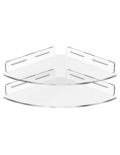 Juego de 2 Estantes de Ducha Vdomus - Acrílico Adhesivo 40.6x25.4cm