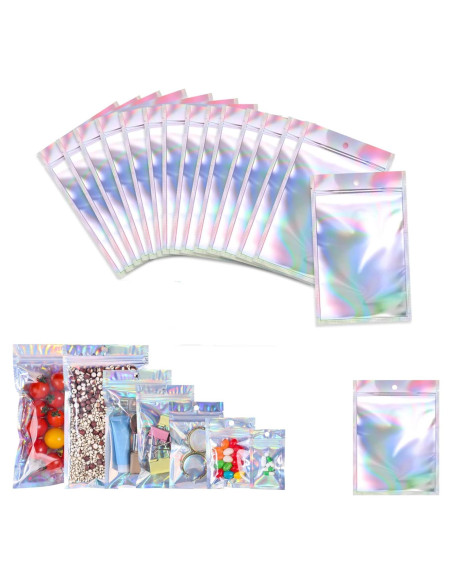 Paquete de 200 Bolsas Mylar Reutilizables Xinhongo 7.1x9.9cm Paquete de 200 Bolsas Mylar Reutilizables Xinhongo 7.1x9.9cm
