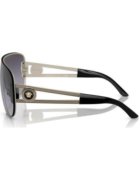 Gafas de sol Versace VE2166 Metal Oro pálido Lente Gradiente Gafas de sol Versace VE2166 Metal Oro pálido Lente Gradiente