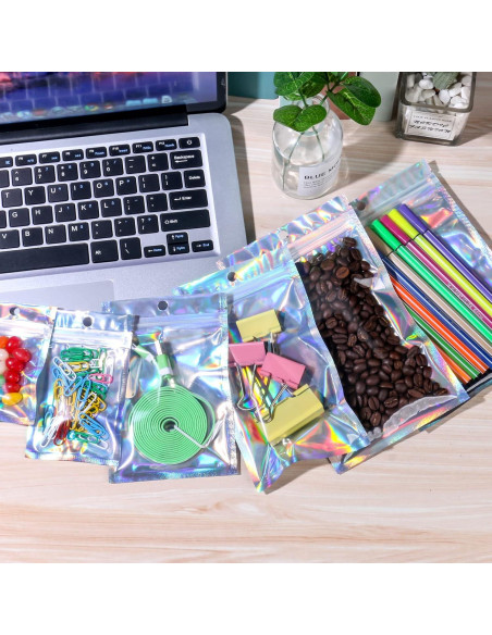 Paquete de 200 Bolsas Mylar Reutilizables Xinhongo 7.1x9.9cm Paquete de 200 Bolsas Mylar Reutilizables Xinhongo 7.1x9.9cm