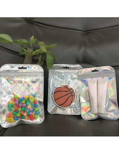100 Bolsas Holográficas Reutilizables BOBECI 10x15cm