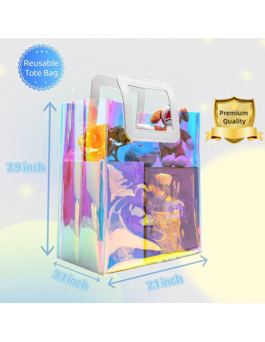 Bolsas de Regalo Holográficas Caleihd 12PCS 20.1x18cm