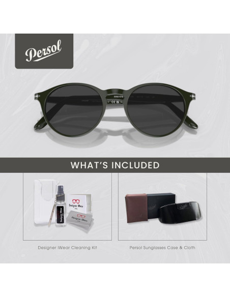 Gafas de sol Persol PO3092SM para hombres + Kit iWear Gafas de sol Persol PO3092SM para hombres + Kit iWear