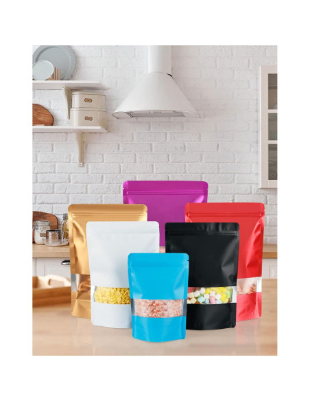 Paquete de 100 Bolsas Reutilizables a Prueba de Olores FireKylin 8.9x12.9cm Paquete de 100 Bolsas Reutilizables a Prueba de Olores FireKylin 8.9x12.9cm
