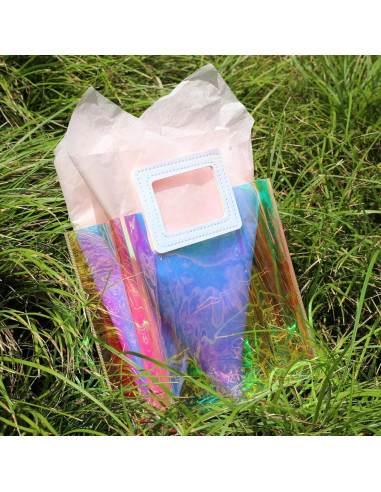 Bolsa de Regalo Holográfica KeerxunBag Rosa 20x17.8x10cm