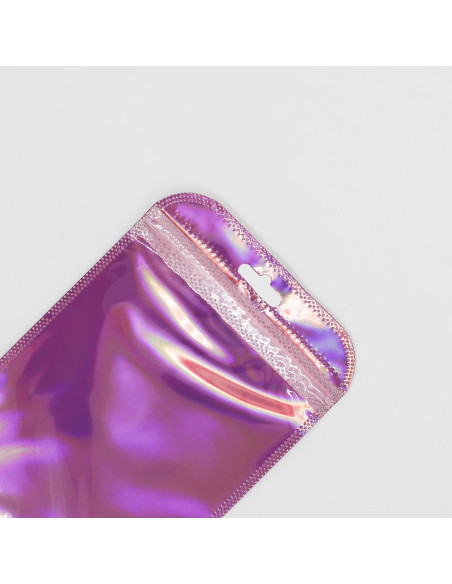 Paquete de 100 Bolsas Reutilizables QQ Studio 8.26x12.7cm Holográficas Paquete de 100 Bolsas Reutilizables QQ Studio 8.26x12.7cm Holográficas