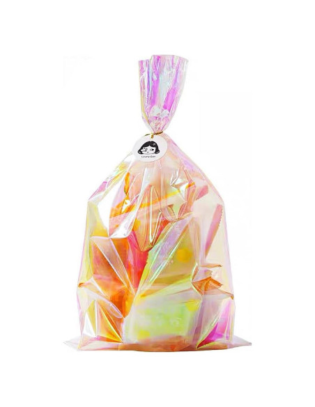 Bolsas de Celofán Holográficas Iridiscentes 50 Piezas 15.5x30.5cm Bolsas de Celofán Holográficas Iridiscentes 50 Piezas 15.5x30.5cm