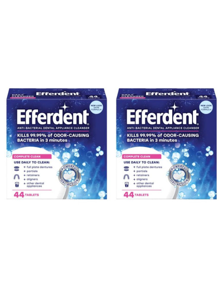 Tabletas Limpiadoras de Dentaduras Efferdent 44 Unidades Tabletas Limpiadoras de Dentaduras Efferdent 44 Unidades