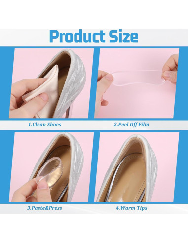 34 Almohadillas de Silicona para Tacones Altos QfwdfcTrenz