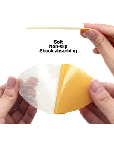 Almohadillas Antideslizantes Quacc 6 Pares para Zapatos Transparentes