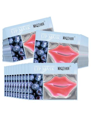 30 Mascarillas Hidratantes Labiales YM - Gel Anti-arrugas y Sequedad