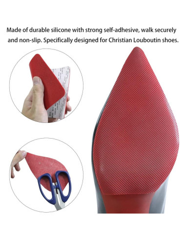 Protectores de Suela de Zapato DR. FOOT Silicona Antideslizante Rojo